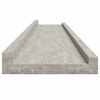 vidaXL Wall Shelves 4 pcs Concrete Grey 100x9x3 cm