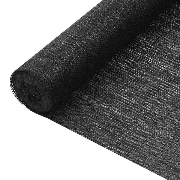 vidaXL Privacy Net Black 1.5x10 m HDPE 75 g/m&sup2;