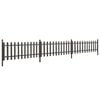 vidaXL Picket Fence with Posts 3 pcs WPC 614x80 cm