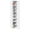 vidaXL Slim Storage Cabinet White 40x42.5x225 cm Engineered Wood