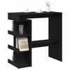 vidaXL Bar Table Black Oak 100 x 48 x 101.5 cm Engineered Wood