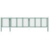 vidaXL Garden Gate Steel 500x100 cm Green