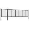 vidaXL Garden Gate Steel 500x100 cm Anthracite