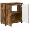vidaXL Bathroom Basin Cabinet with Shelf Smoked Oak 60 x 30 x 60 cm