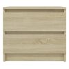 vidaXL Bed Cabinet Sonoma Oak 50x39x43.5 cm Engineered Wood