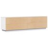 vidaXL TV Cabinet White 156x37x45 cm Solid Wood Pine