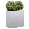 vidaXL Planter 80x40x80 cm Galvanised Steel