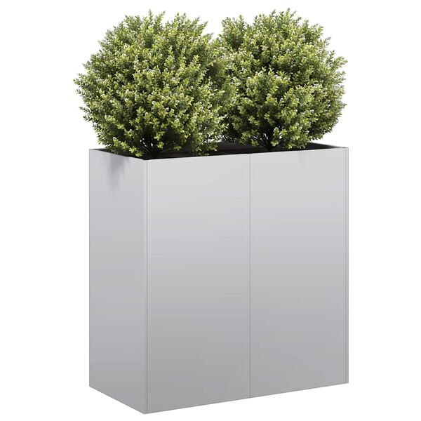 vidaXL Planter 80x40x80 cm Galvanised Steel