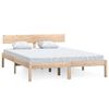 vidaXL Bed Frame without Mattress Solid Wood 120x200 cm