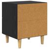 vidaXL Bedside Cabinet 2 pcs Black Oak 40 x 35 x 47 cm Engineered Wood