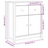 vidaXL Sideboard White 70x35x80 cm Solid Wood Pine