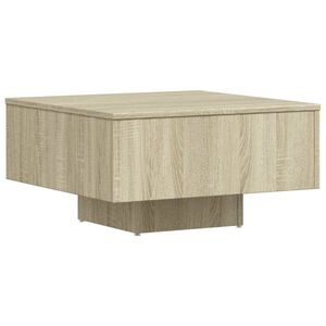 vidaXL Coffee Table Sonoma Oak 60x60x31,5 cm Engineered Wood