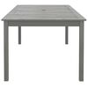 vidaXL Garden Table Grey 200x100x75 cm Solid Wood Acacia
