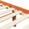 vidaXL Bed Frame 2 pcs Wax Brown 150 x 200 cm Solid Pine Wood