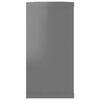 vidaXL Wall Cube Shelf 6 pcs High Gloss Grey 100x15x30 cm Engineered Wood