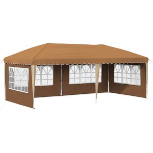 vidaXL Pop-up Party Tent 575 x 289 x 245 cm Beige