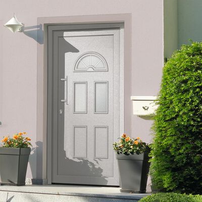 vidaXL Front Door White 110x210 cm