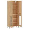vidaXL Highboard Sonoma Oak 69.5x34x180 cm Engineered Wood