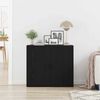 vidaXL Sideboard Black Oak 80 x 33 x 70 cm Engineered Wood