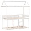 vidaXL Bunk Bed without Mattress White 90x190 cm Single Solid Wood Pine