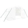 vidaXL Greenhouse with Steel Frame White 6 m&sup2; 3x2x2 m