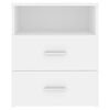 vidaXL Bed Cabinets 2 pcs White 50x32x60 cm