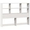 vidaXL Bookcase Bed without Mattress White 140x200cm Solid Wood Pine