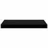 vidaXL Floating Wall Shelves 4 pcs High Gloss Black 50x23x3.8 cm MDF