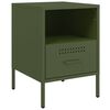 vidaXL Bedside Cabinets 2 pcs Olive Green 36x39x50.5 cm Steel