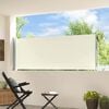 vidaXL Patio Retractable Side Awning 100x300 cm Cream