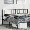 vidaXL Metal Replace Headboard Black 180 cm