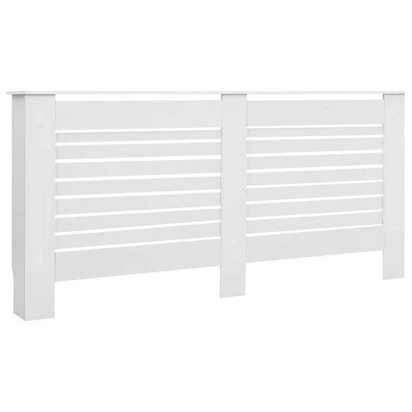 vidaXL Radiator Cover White 172x19x81.5 cm MDF