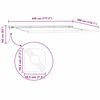 vidaXL Awning Frame Manual White 450 x 300 cm Aluminium