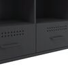 vidaXL TV Cabinet Black 100.5x39x50.5 cm Steel