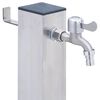 vidaXL Garden Water Column 80 cm Stainless Steel Square