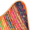 vidaXL Butterfly Chair Multicolour Chindi Fabric