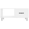 vidaXL Coffee Table High Gloss White 90x50x40 cm Engineered Wood