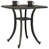 vidaXL Garden Table Bronze 53x53x53 cm Cast Aluminium