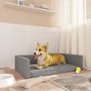 vidaXL Dog Car Boot Light Grey 90x60 cm Linen Look