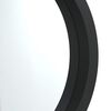 vidaXL Wall Mirror with Strap Black &Oslash; 55 cm