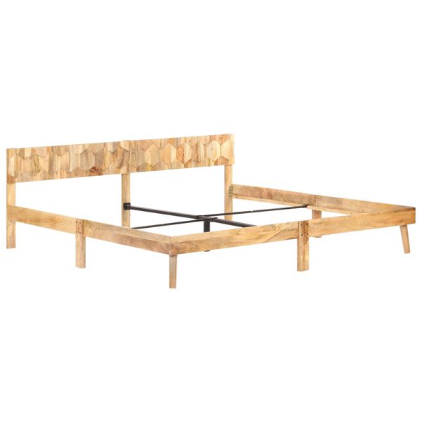 vidaXL Bed Frame without Mattress Solid Mango Wood 200x200cm