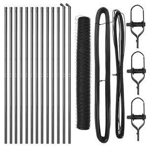 vidaXL Fence Post Grey