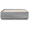 vidaXL Bed Frame without Mattress Grey Sonoma 120x190 cm Small Double