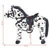 vidaXL Standing Plush Toy Horse Black and White XXL