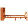 vidaXL Bookcase Bed without Mattress Wax Brown 150x200 cm King Size Solid Wood Pine