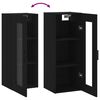 vidaXL Wall Mounted Cabinet Black 34.5x34x90 cm