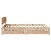 vidaXL Bed Frame with Drawers without Mattress 135x190 cm Double
