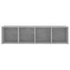 vidaXL TV Cabinets 2 pcs Concrete Grey 142.5x35x36.5 cm Engineered Wood