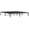 vidaXL Metal Bed Frame without Mattress Black 183x213cm