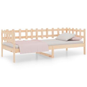 vidaXL Day Bed without Mattress 90x190 cm Single Solid Wood Pine
